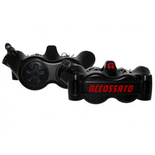 Load image into Gallery viewer, Accossato Radial Brake Caliper Set CNC-machined Monoblock 100 mm titanium pistons  black