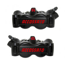 Load image into Gallery viewer, Accossato Radial Brake Caliper Set CNC-machined Monoblock 100 mm titanium pistons  black