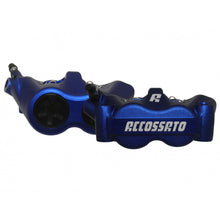 Load image into Gallery viewer, Accossato Radial Brake Caliper Forged Monoblock 100 mm blue anodised sintered pads  left and right