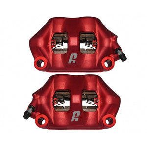 Accossato Radial Brake Caliper Forged Monoblock 100 mm red anodised sintered pads  left and right