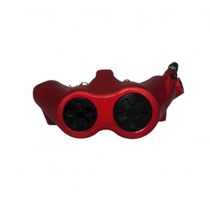 Accossato Radial Brake Caliper Forged Monoblock 100 mm red anodised sintered pads  left only