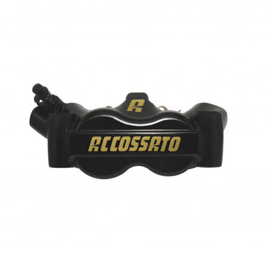 Accossato Radial Brake Caliper Forged Monoblock 100 mm black painted sintered pads  left only