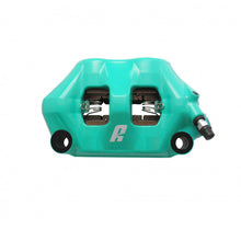 Load image into Gallery viewer, Accossato Radial Brake Caliper Forged Monoblock 100 mm teal painted ZXC pads  right only