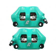 Load image into Gallery viewer, Accossato Radial Brake Caliper Forged Monoblock 100 mm teal painted ZXC pads  left and right