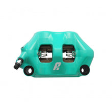 Load image into Gallery viewer, Accossato Radial Brake Caliper Forged Monoblock 100 mm teal painted ZXC pads  left only