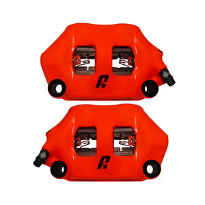 Accossato Radial Brake Caliper Forged Monoblock 100 mm red fluoro painted sintered pads  left and right
