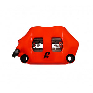 Accossato Radial Brake Caliper Forged Monoblock 100 mm red fluoro painted sintered pads  left only