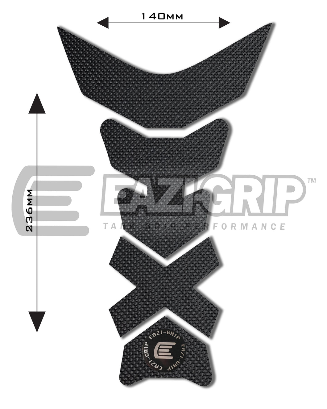 Eazi-Grip PRO Centre Tank Pad C 140mm x 236mm  black