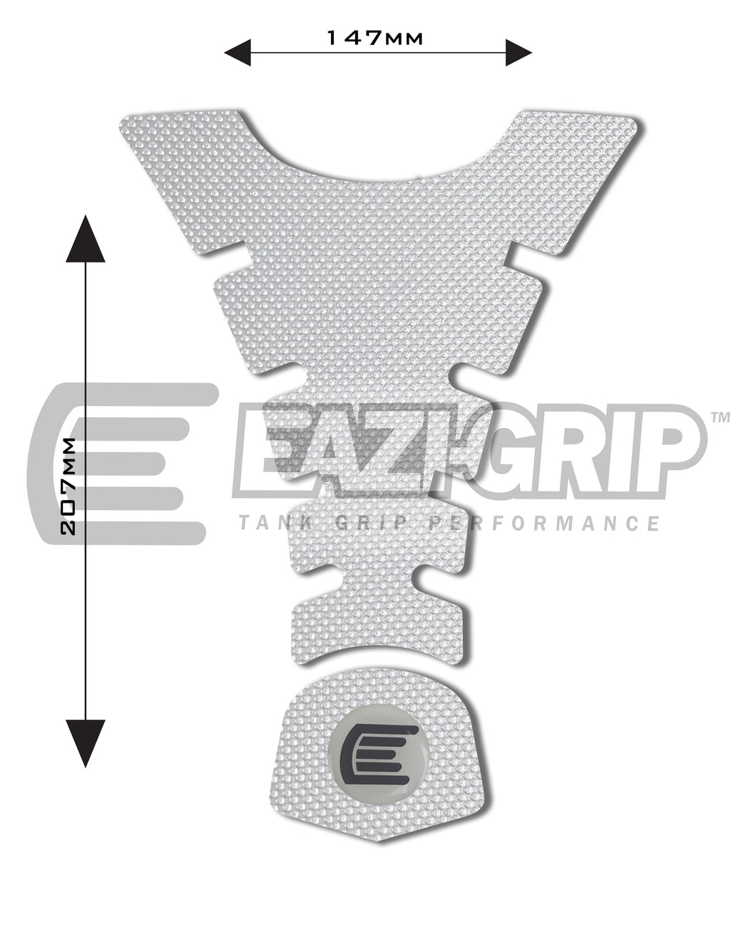 Eazi-Grip PRO Centre Tank Pad H 147mm x 207mm  clear