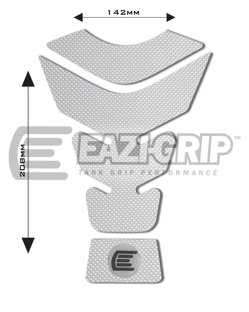 Eazi-Grip PRO Centre Tank Pad G 142mm x 208mm  clear