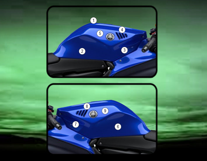 Eazi-Guard Tank Protection Film for Yamaha YZF-R7  gloss