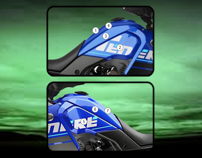 Eazi-Guard Tank Protection Film for Yamaha Tenere 700  matte