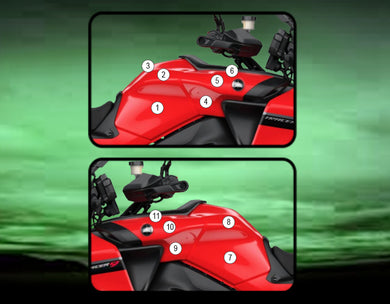 Eazi-Guard Tank Protection Film for Yamaha Tracer 9 GT  matte